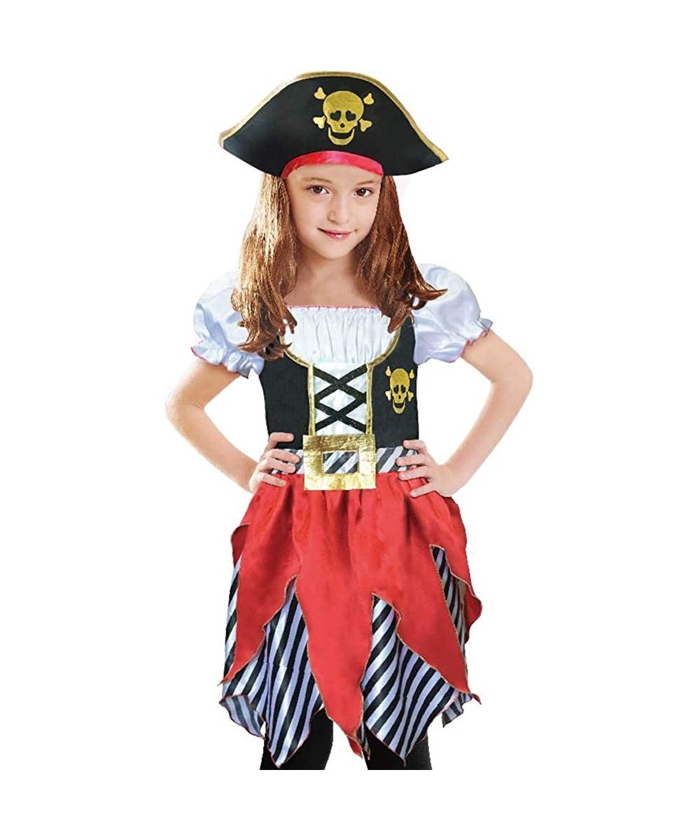 Girls Deluxe Pirate Costume Buccaneer Princess Dress for Kids $32.21 Kids' Costumes