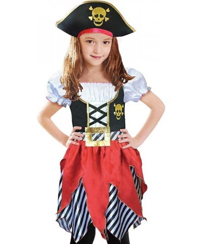 Girls Deluxe Pirate Costume Buccaneer Princess Dress for Kids $32.21 Kids' Costumes