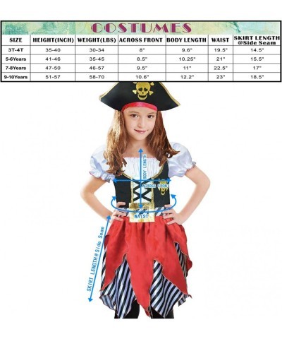 Girls Deluxe Pirate Costume Buccaneer Princess Dress for Kids $32.21 Kids' Costumes