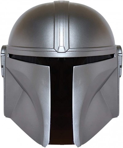 SW Mandalorian Helmet Metal Cosplay Full Head Mask Collectible Halloween Prop PVC (Silver Mandalorian) $104.48 Kids' Dress-Up...