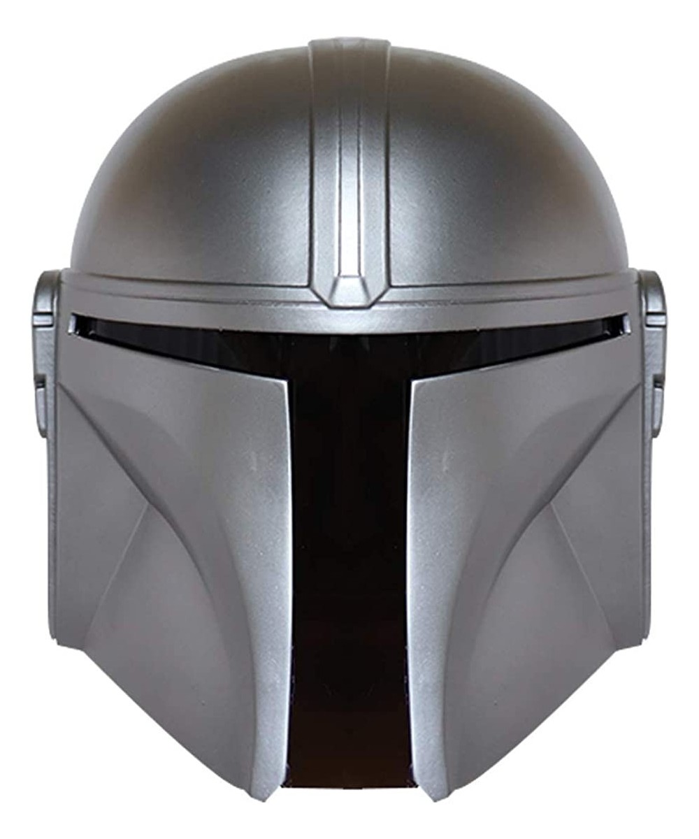 SW Mandalorian Helmet Metal Cosplay Full Head Mask Collectible Halloween Prop PVC (Silver Mandalorian) $104.48 Kids' Dress-Up...