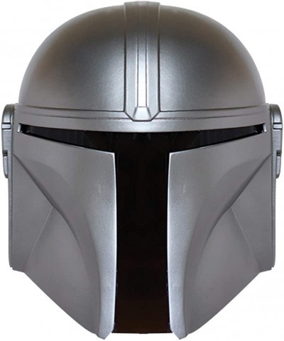 SW Mandalorian Helmet Metal Cosplay Full Head Mask Collectible Halloween Prop PVC (Silver Mandalorian) $104.48 Kids' Dress-Up...