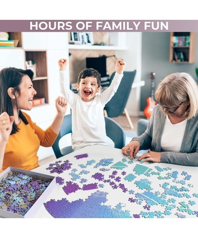 500 Pieces Puzzle for Adults - Nature Puzzle Games Pack of 2 - Jigsaw Gradient Puzzle Games 1 Round & 1 Square - Succulent Pl...