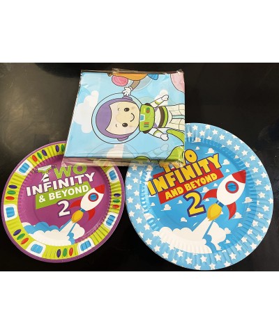 Beeloved 20pcs Toy Inspired Story 2nd Birthday Party Paper Plates 10pcs 9" and 10pcs 7" 2 Infinity And Beyond Birthday Plates...