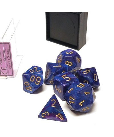 Dice: Polyhedral 7-Die Lustrous Dice Set - Purple w/gold CHX-27497 $19.71 Game Accessories