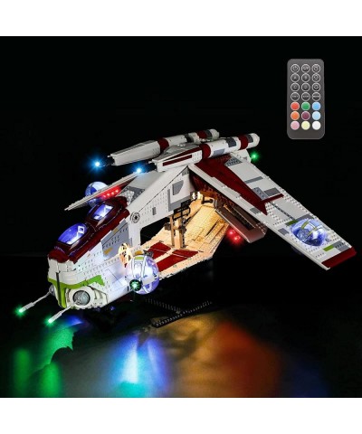 LED Light Kit (Remote Control) Compatible with Lego Republic Gunship - Lighting Set for Star Wars 75309 (Lego Set Not Include...