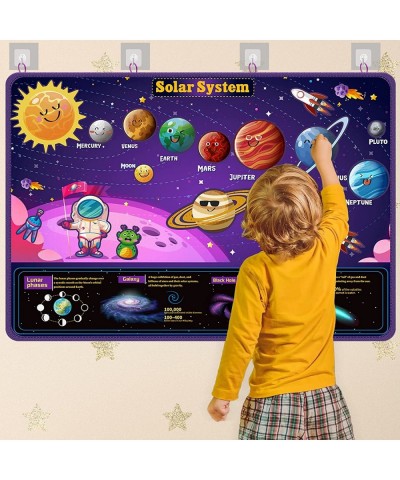 KidEwan 33PCS Outer Space Felt Flannel Board Story Set for Kids 3.5 Ft Solar System Universe Storytelling Preschool Early Lea...