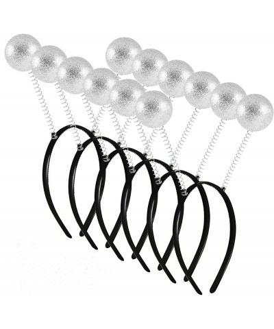 6PCS Silver Martian Antenna Headband Sparkle Alien Headband Halloween Costume Party Decoration $15.48 Kids' Party Hats