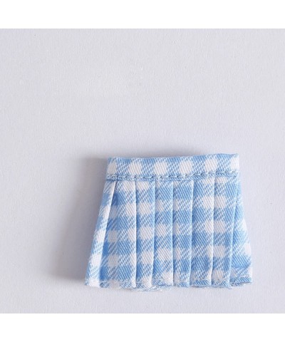 Doll Clothes Short Skirt for ob11 Molly Gsc 1/12bjd Doll Clothing Accessories Toys (Blue Grid) $18.98 Doll Accessories