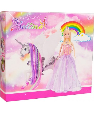 Color Change Unicorn and Fairy Tale Princess Doll W/ Mane Brush Girls' Unicorn Doll Toys Gifts Presents for Girl Kids Aged 3+...