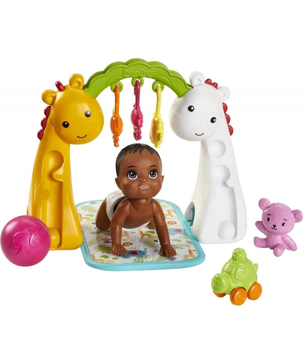 Skipper Babysitters Inc. Crawling and Playtime Playset with Baby Doll with Bobbling Head and Bottom Floor Gym Blanket and 6 T...