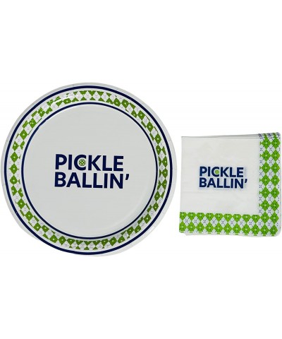 Pickleball Party Plates and Napkins - Party Supplies for Pickle Ball - Set of 10 $28.73 Kids' Party Tableware