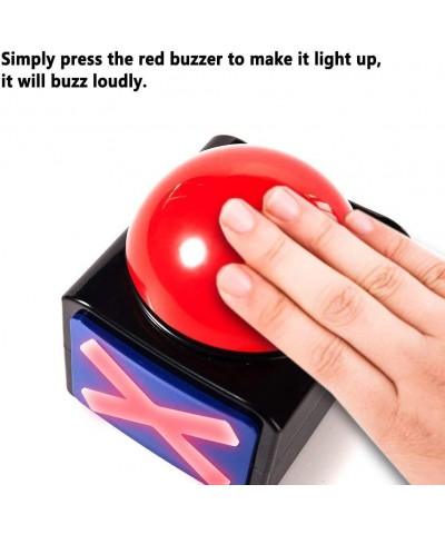 Game Answer Buzzer 4 Pack Game Buzzer Alarm Sound Play Button with Light Trivia Quiz Got Talent Buzzer Toys for Kids Adult $6...