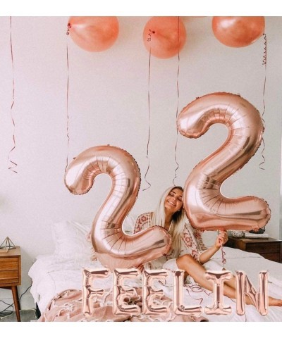 Set of 3 FEELIN 22 Balloons 22nd Birthday Decoration FEELIN 22 Banner 22nd Birthday Supplies $18.10 Kids' Party Decorations