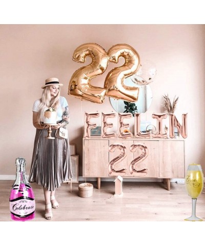 Set of 3 FEELIN 22 Balloons 22nd Birthday Decoration FEELIN 22 Banner 22nd Birthday Supplies $18.10 Kids' Party Decorations