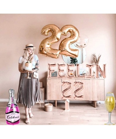 Set of 3 FEELIN 22 Balloons 22nd Birthday Decoration FEELIN 22 Banner 22nd Birthday Supplies $18.10 Kids' Party Decorations