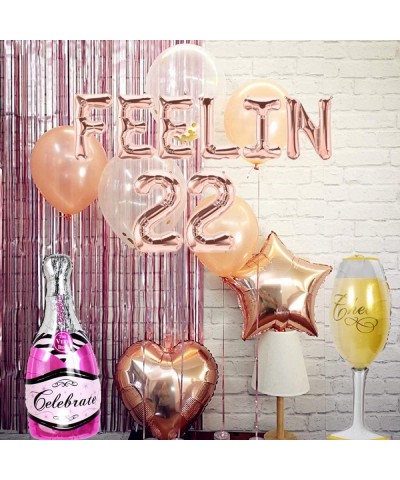 Set of 3 FEELIN 22 Balloons 22nd Birthday Decoration FEELIN 22 Banner 22nd Birthday Supplies $18.10 Kids' Party Decorations