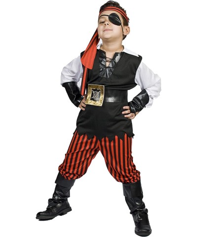 Boys Pirate Costume Light UP Belt Child Kids Size M 5 6 7 8 Years Old Ahoy Matey! $37.62 Kids' Costumes