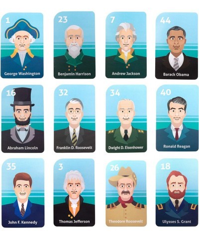 U.S. Presidents Posters and Flash Cards Bundle - 45 Flashcards + 5 Activity Cards - 5 Founding Fathers Posters + 2 Bonus Post...