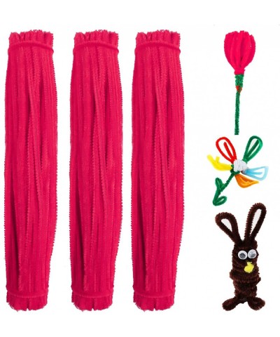 300 Pieces Solid Color Pipe Cleaners 6mm x 12Inch Chenille Stems Very Suitable for Making Creative DIY Crafts (Rose Red) $16....