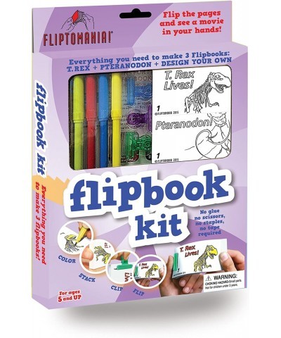 Make-Your-Own-Flipbooks: Dinosaurs $28.18 Kids' Drawing & Writing Boards