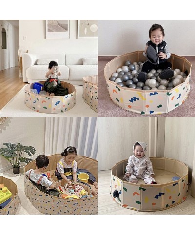 Foldable Ball Pit for Baby - Toddler Ball Pit Portable - Foldable Game Room Sandbox Play Yard Sensory Bin Sensory Toy Playpen...