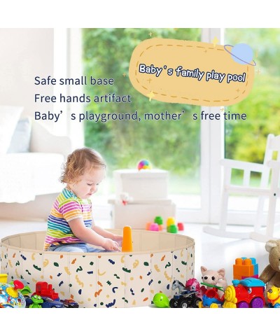 Foldable Ball Pit for Baby - Toddler Ball Pit Portable - Foldable Game Room Sandbox Play Yard Sensory Bin Sensory Toy Playpen...