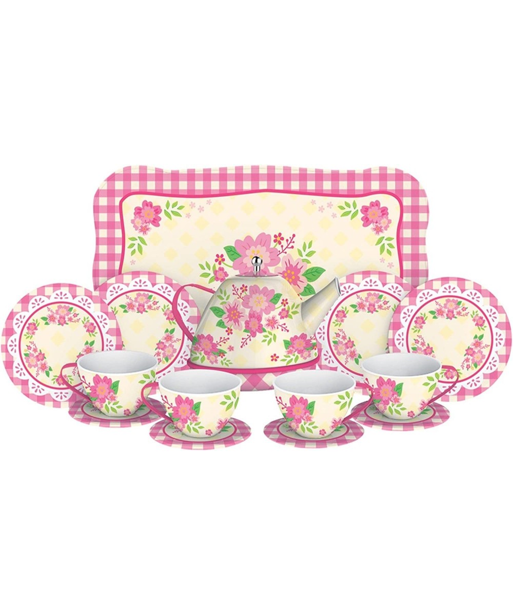 Fancy Tin Tea Set Red $33.60 Toy Kitchen Products