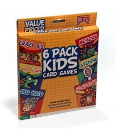 Bicycle 6 Pack Kids Playing Cards Games Go Fish Crazy 8's Old Maid Slapjack New $23.96 Card Games