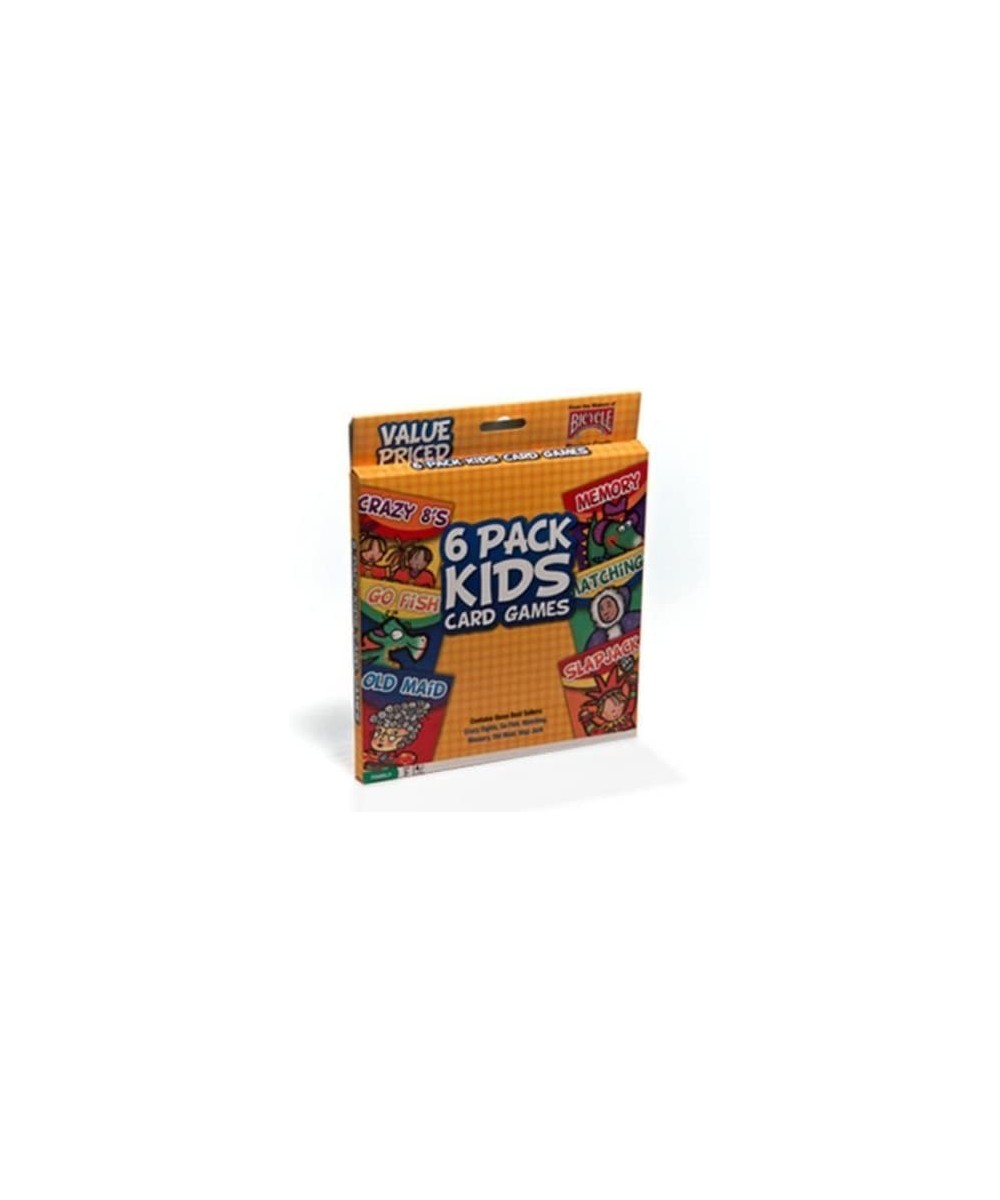 Bicycle 6 Pack Kids Playing Cards Games Go Fish Crazy 8's Old Maid Slapjack New $23.96 Card Games