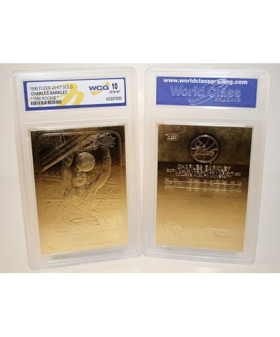 Charles Barkley 1986 Rookie 23KT Gold Card Sculptured - Graded GEM Mint 10 $16.09 Trading Cards & Accessories