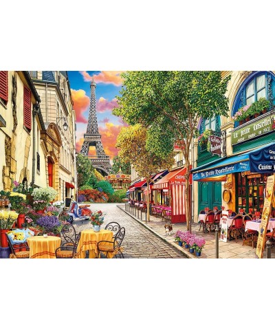 Image World Small Street in Paris 1000pc Puzzle - Poster Included $28.61 Jigsaw Puzzles