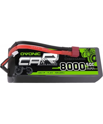 2S Lipo Battery 50C 8000mAh 7.4V Lipo Battery with Dean-Style T Connector for RC Car Truck Boat Vehicles $80.71 Hobby Remote ...