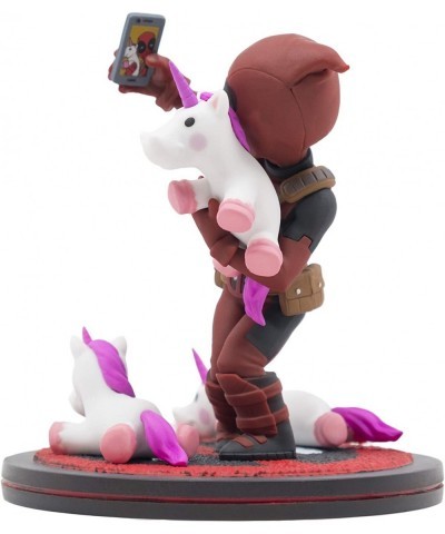 Deadpool Unicorn Selfie Q-Fig Max Toons Figure Multi-Colored $47.46 Action Figures