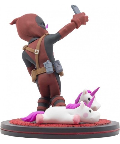 Deadpool Unicorn Selfie Q-Fig Max Toons Figure Multi-Colored $47.46 Action Figures