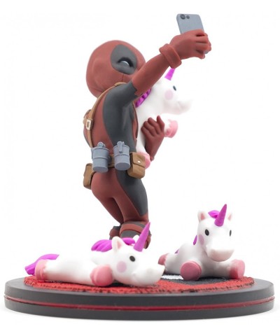 Deadpool Unicorn Selfie Q-Fig Max Toons Figure Multi-Colored $47.46 Action Figures