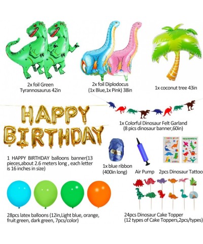 Dinosaur Party Supplies - 90 pcs for Birthday Decorations Dino Party Decorations for kids dinosaur party favors Dinosaur part...