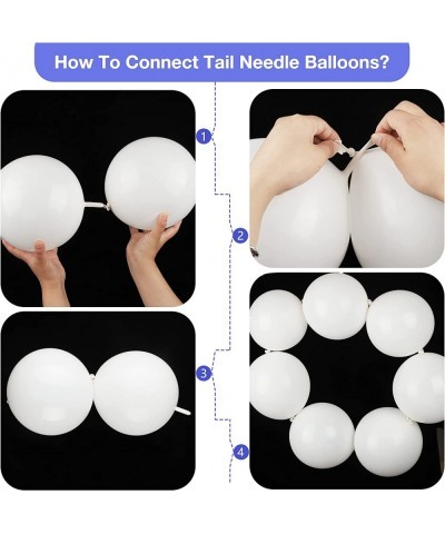 80 Pieces Needle Tail Balloons Latex Link Balloons Linking Needle Tail Balloons for Birthday Party Wedding Anniversary Gradua...