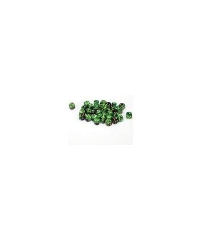 Dice d6 Sets: Gemini Black & Green with Gold - 12mm Six Sided Die (36) Block of Dice $39.34 Game Accessories