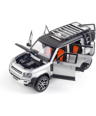 Grey 1/24 Diecast Pull Back Model Car Toy Collection Sound Light for Land Rover New Defender 110 $77.93 Kids' Play Cars & Rac...