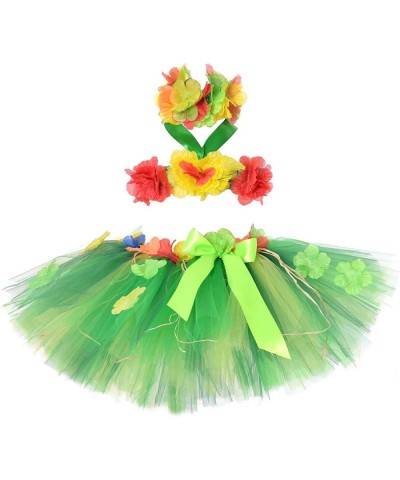 3pcs Hawaiian Hula Luau Tutu Set (2 Sizes: Girls Baby) Birthday Beach Party $41.16 Kids' Costumes