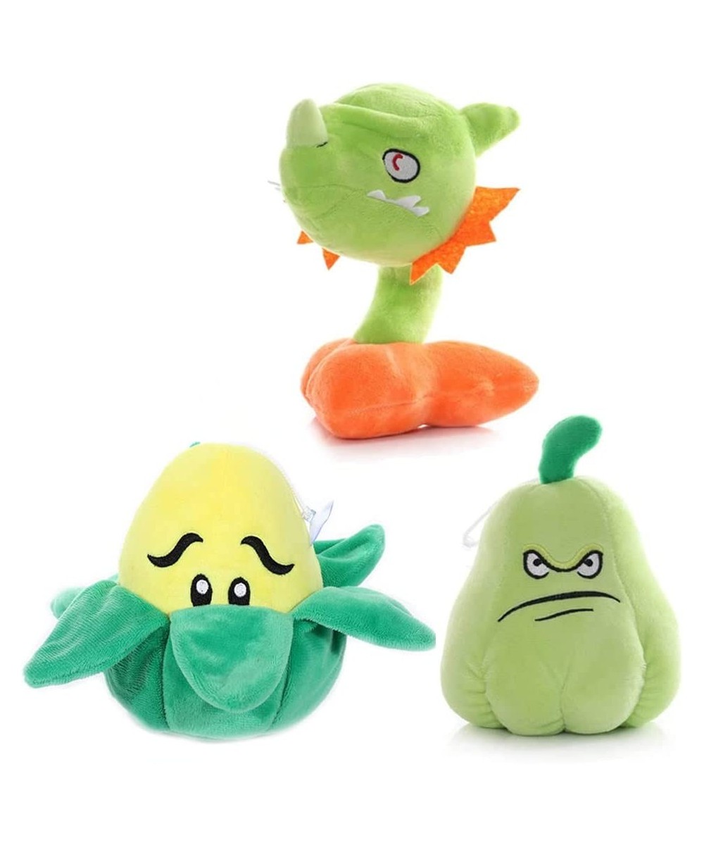 3 PCS Plants VS Snapdragon Plush Plants Sets Zombies Toy Snapdragon 1 2 Stuffed Soft Squash Doll Corn PVZ Plushies Figure Dol...