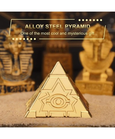 Pyramid Fidget Spinner Desk Decor Toy for Kids Adults Metal Golden Fingertip Gyro Christmas Birthday Gift Party Favor Classro...