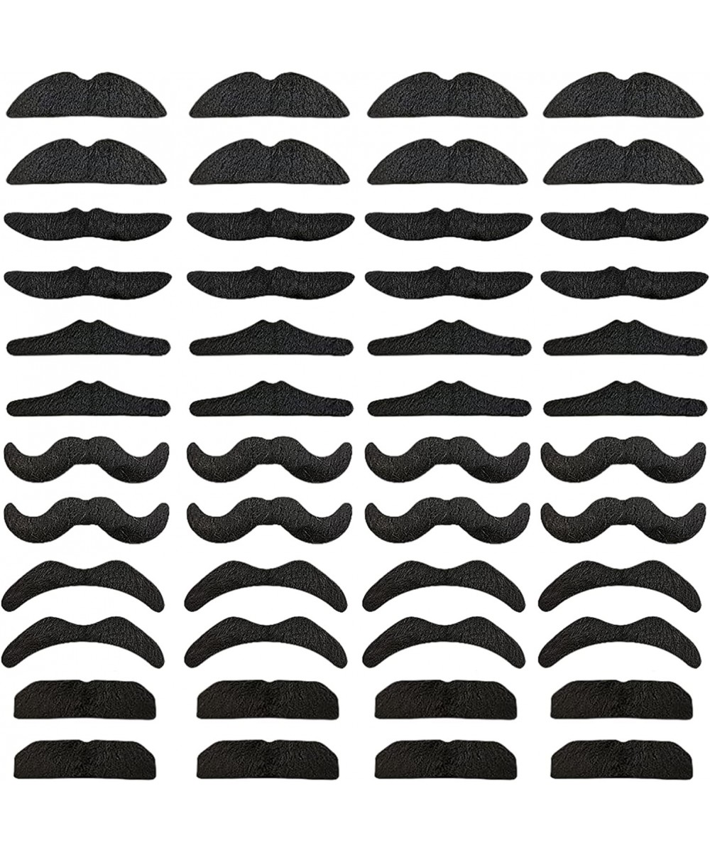 48 pcs Novelty Fake Mustaches Mustache Party Supplies Novelty Artificial Mustaches for Birthday Halloween Party Supplies Masq...