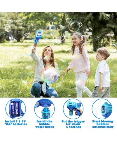 Bubble Machine Gun Auto Bubble Maker Solution for Toddlers Kids Portable Bubble Blower Gift Toys for 3 4 5 6 7 Year Old Boys ...