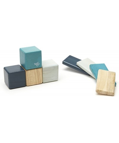 8 Piece Pocket Pouch Magnetic Wooden Block Set Blue $55.10 Toy Stacking Block Sets