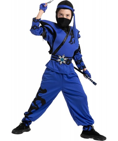 Kids Birdy Blue Ninja Costume with Accessories for Boys Halloween Costume Themed Parties $35.46 Kids' Costumes