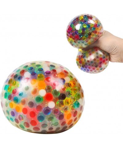 Stress Balls with Gel Water Beads - Jumbo Size (Colorful) - Anti-Stress ADHD Anxiety Relief Sensory Toy for Kids and Adults -...