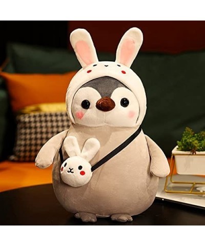 NC 13.7 inches Cute Soft Penguin Rabbit Plush Stuffed Animal Kawaii Doll Super Soft Cartoon Plush Hug Toy Gifts for Children ...