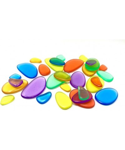 Playlearn Rainbow Stacking Stones – Perfect Light Table Toy – 30 Pieces $35.11 Early Development & Activity Toys